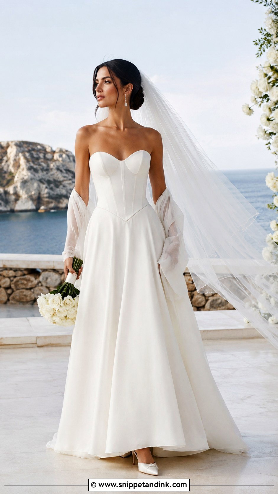 Alex Cooper Strapless Corset Wedding Dress - Snippet and Ink - 20 Alex Cooper Wedding Dress Ideas