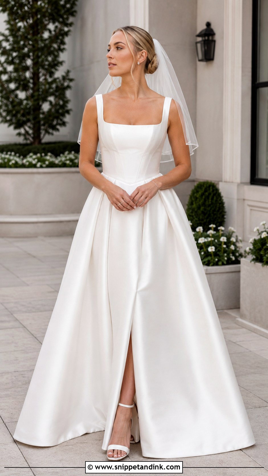 Alex Cooper Wedding Dress With Short Veil - Snippet and Ink - 20 Alex Cooper Wedding Dress Ideas
