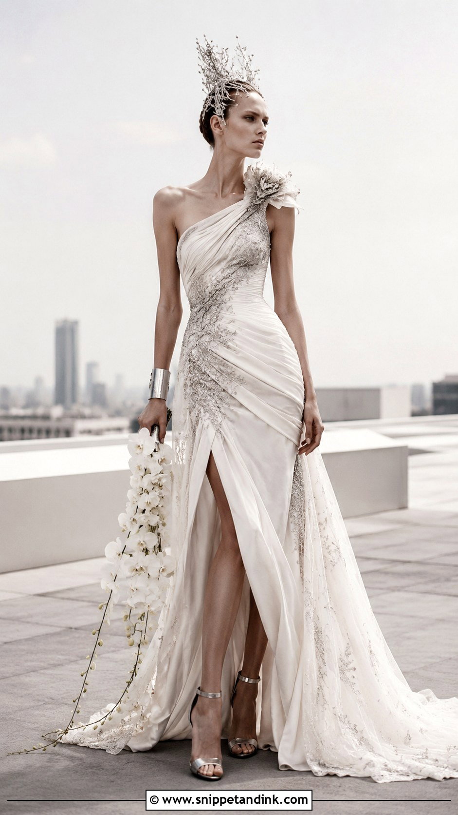 Alexander McQueen Asymmetric Wedding Dress - Snippet and Ink - 20 Alexander Mcqueen Wedding Dress Ideas