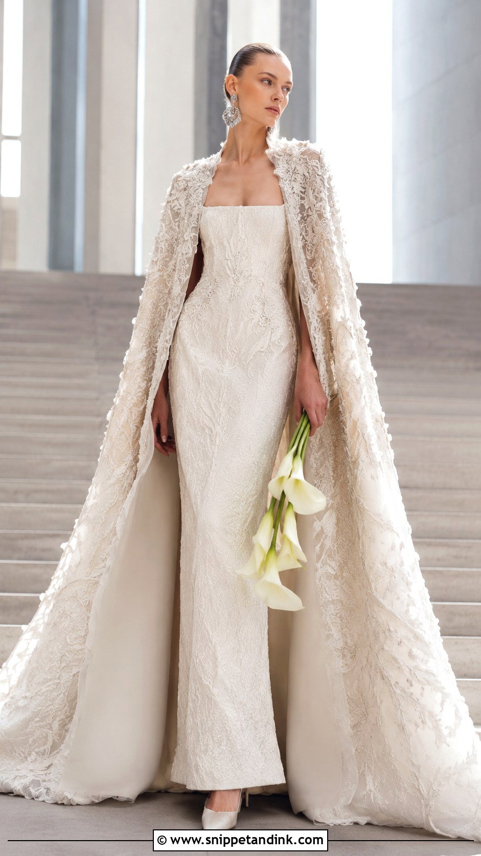 Alexander McQueen Cape Wedding Dress - Snippet and Ink - 20 Alexander Mcqueen Wedding Dress Ideas