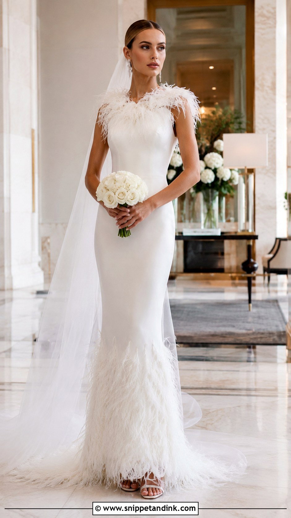 Alexander McQueen Feather Wedding Dress - Snippet and Ink - 20 Alexander Mcqueen Wedding Dress Ideas