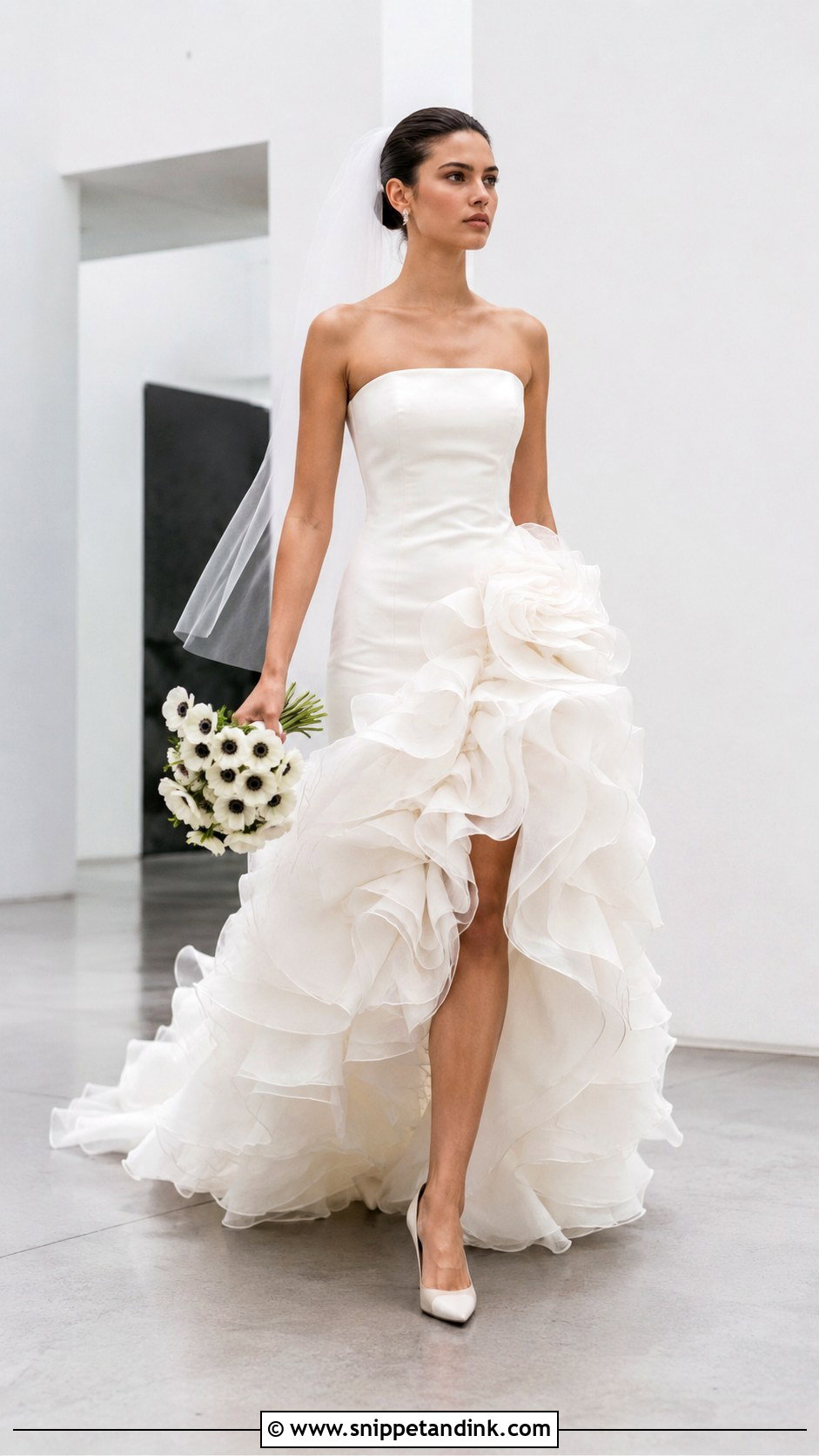 Alexander McQueen Ruffled Wedding Dress - Snippet and Ink - 20 Alexander Mcqueen Wedding Dress Ideas