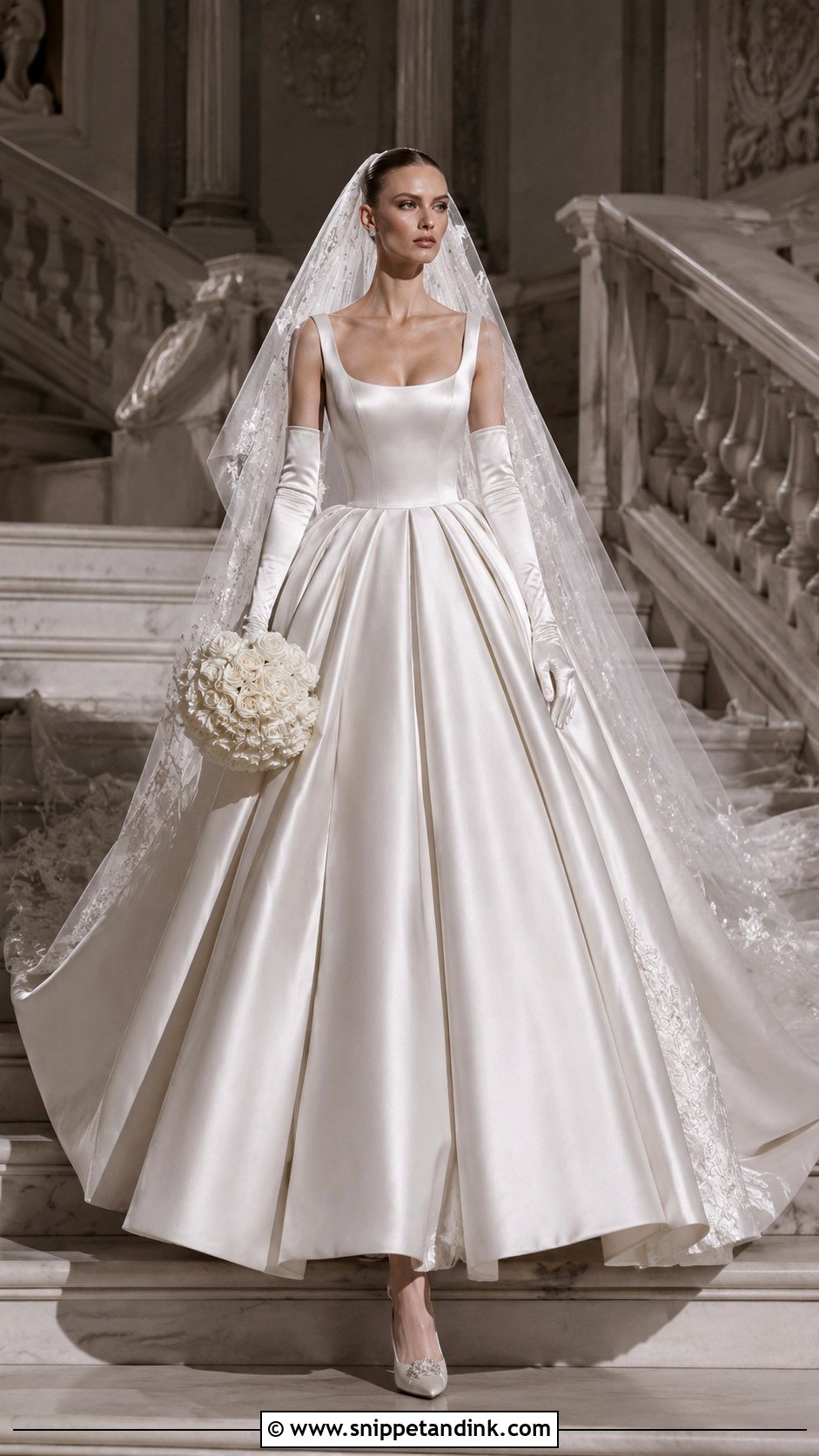 Alexander McQueen Satin Ball Gown Wedding Dress - Snippet and Ink - 20 Alexander Mcqueen Wedding Dress Ideas