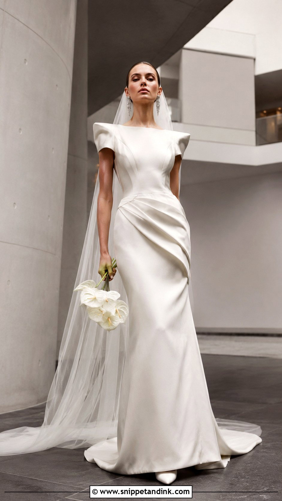 Alexander McQueen Sculpted Shoulder Wedding Dress - Snippet and Ink - 20 Alexander Mcqueen Wedding Dress Ideas