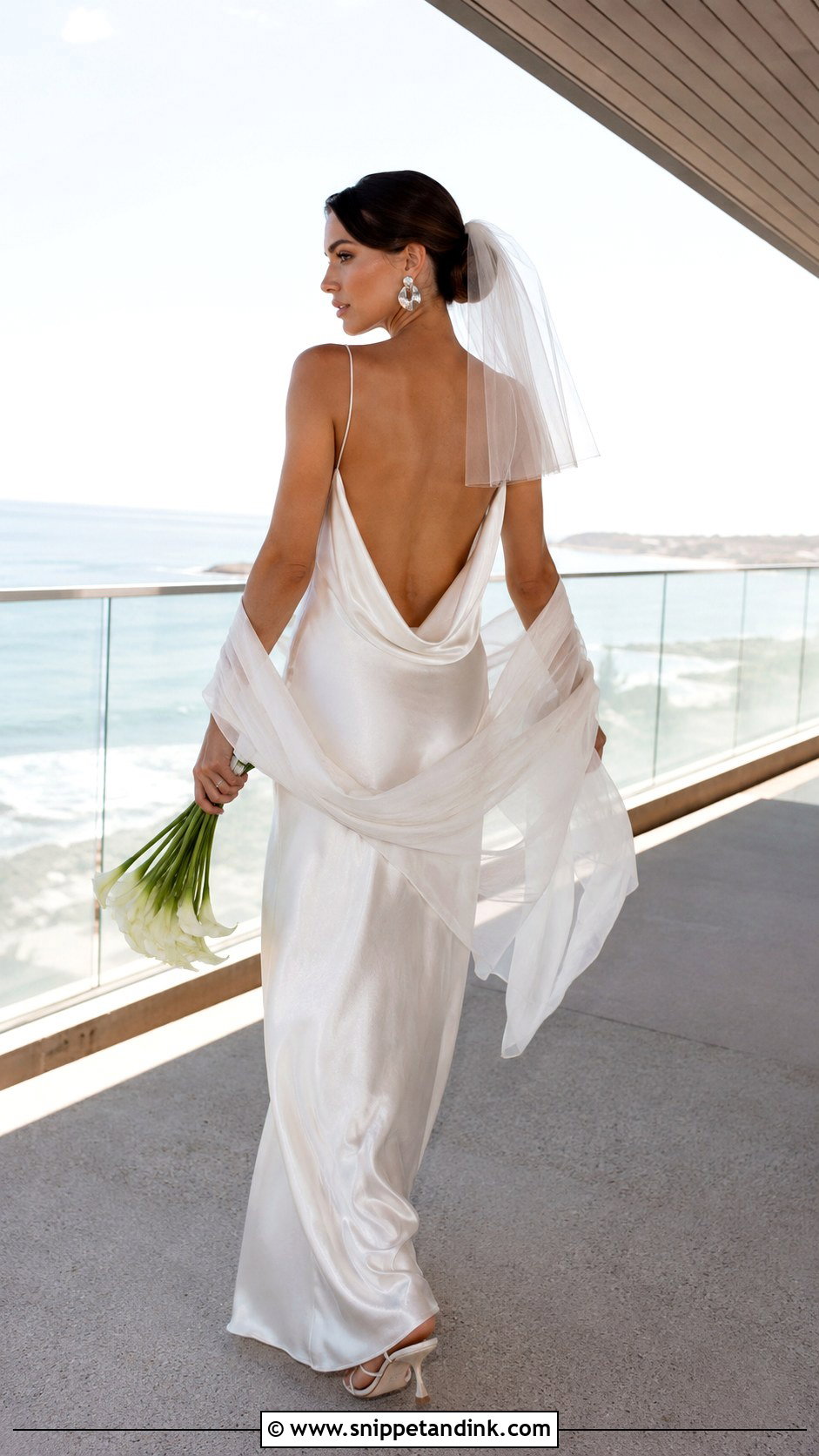 Alexandra Grecco Cowl Neck Satin Gown - Snippet and Ink - 20 Alexandra Grecco Bridal Ideas