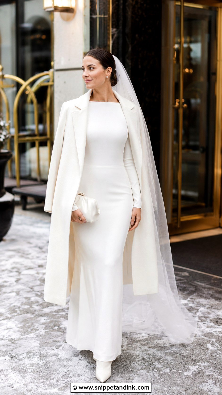 Alexandra Grecco Long Sleeve Crepe Gown - Snippet and Ink - 20 Alexandra Grecco Bridal Ideas