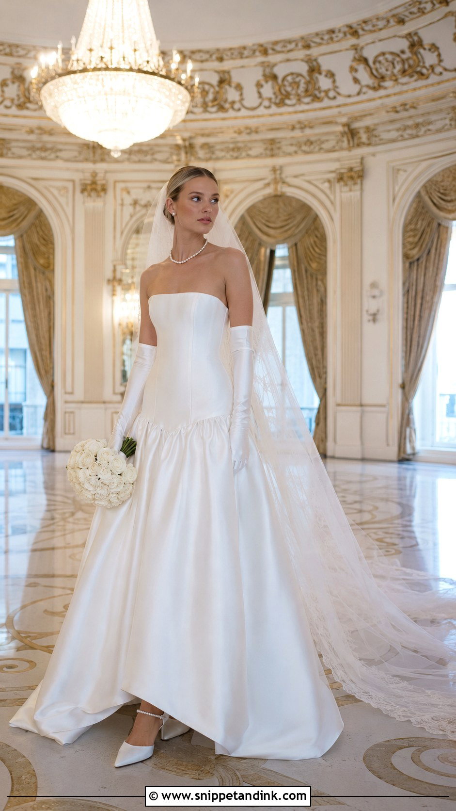 Alexandra Grecco Strapless Drop Waist Gown - Snippet and Ink - 20 Alexandra Grecco Bridal Ideas