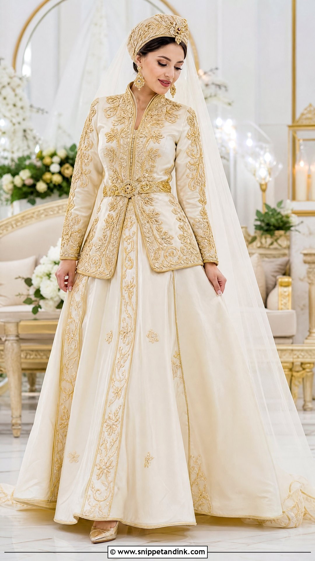 Algerian Karakou Arab Wedding Dress - Snippet and Ink - 25 Arab Wedding Dresses