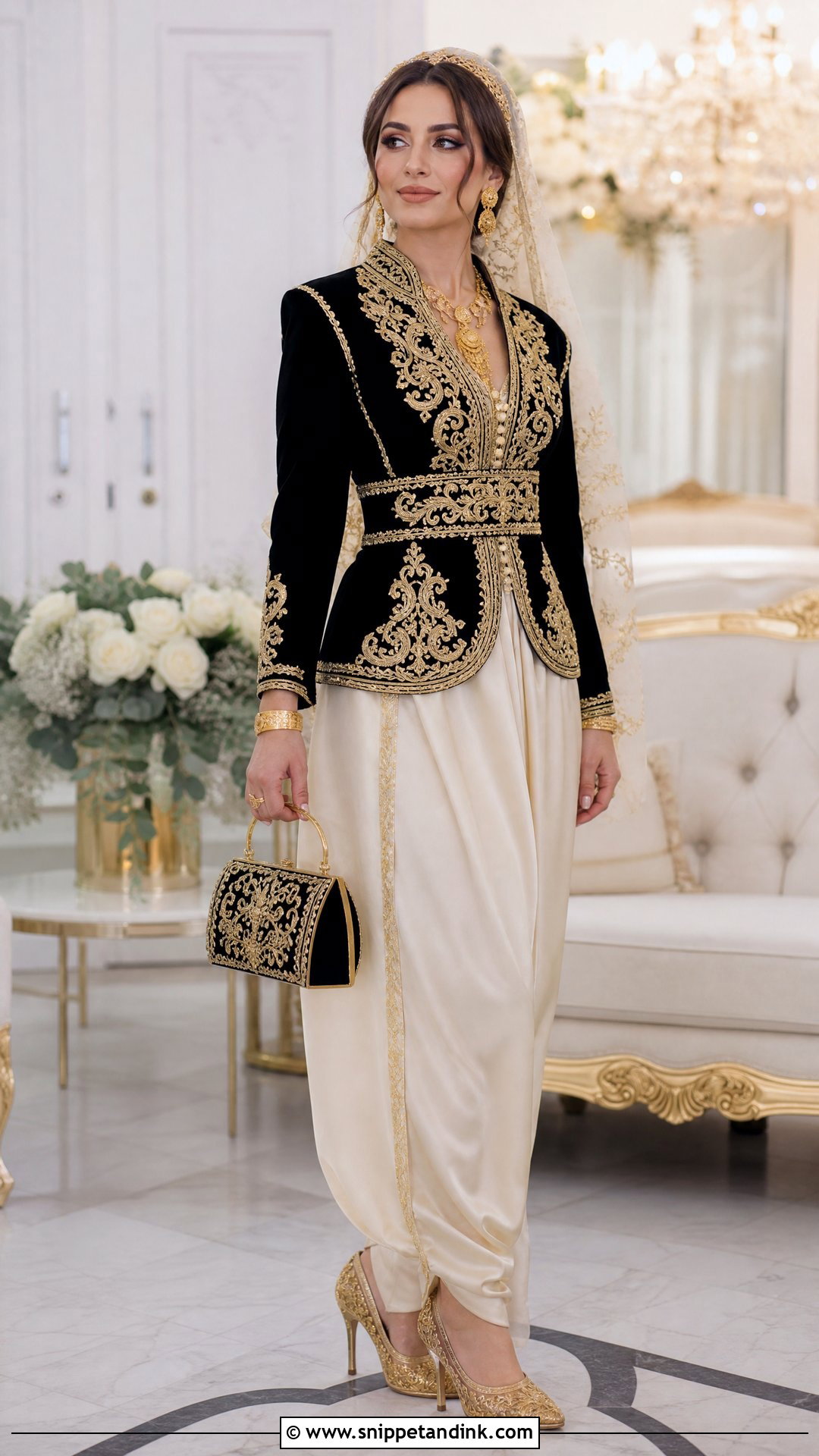 Algerian Karakou Bridal Dress - Snippet and Ink - 20 Traditional Bride Dress Ideas