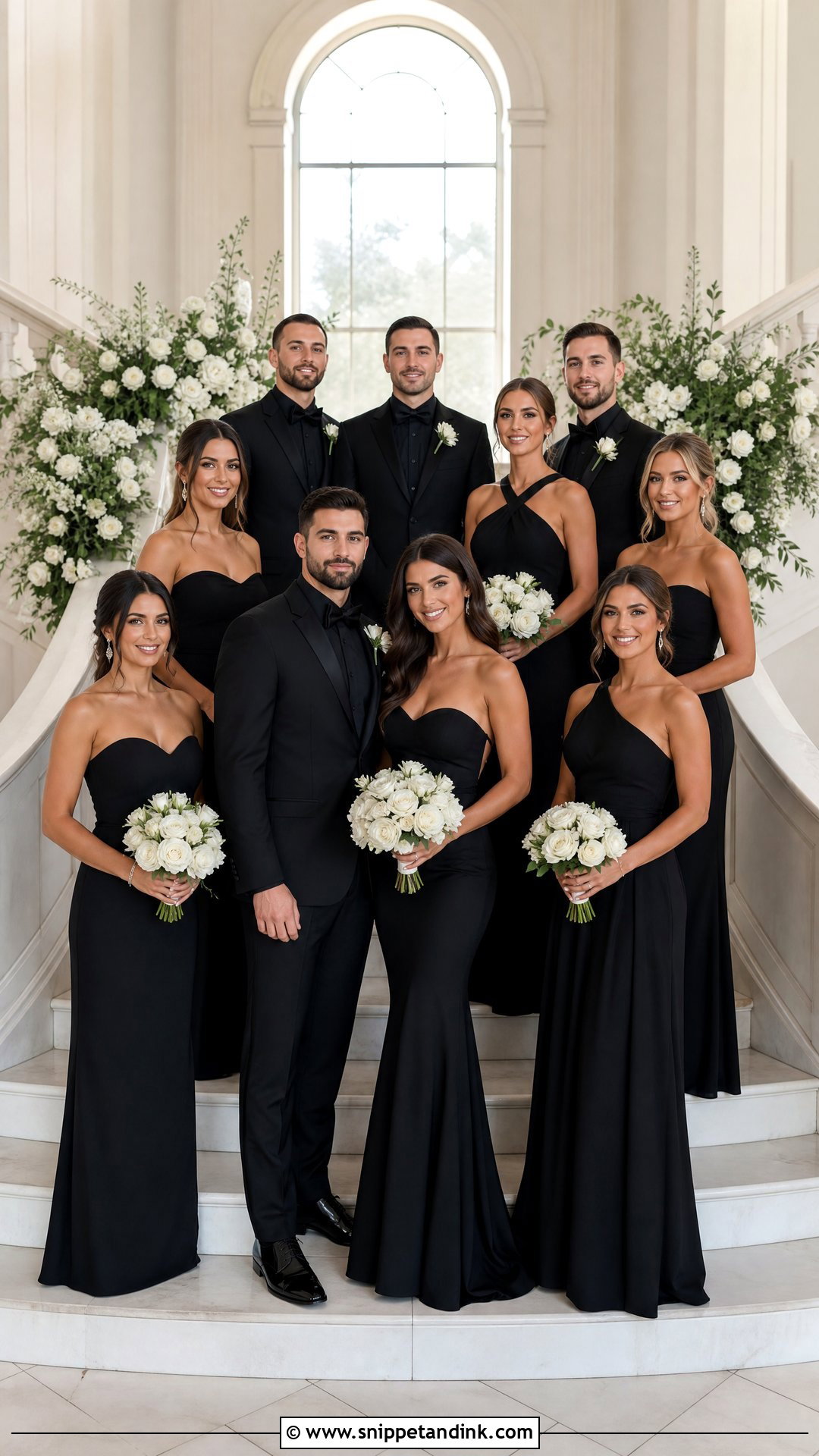 All Black Bridal Party Outfit - Snippet and Ink - 25 Black Bridal Party Ideas