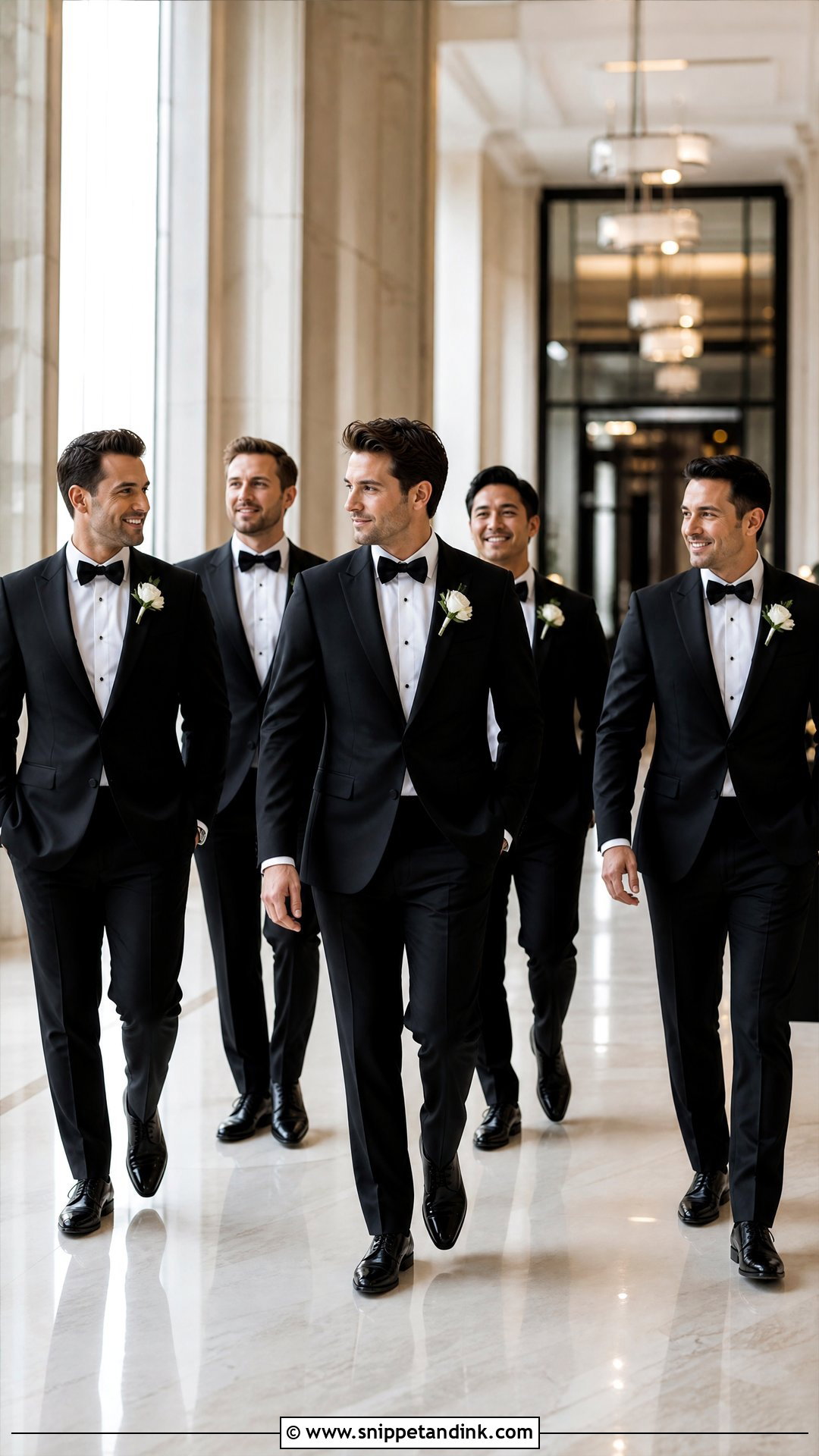 All Black Bridal Party Tuxedos - Snippet and Ink - 25 All Black Bridal Party Ideas