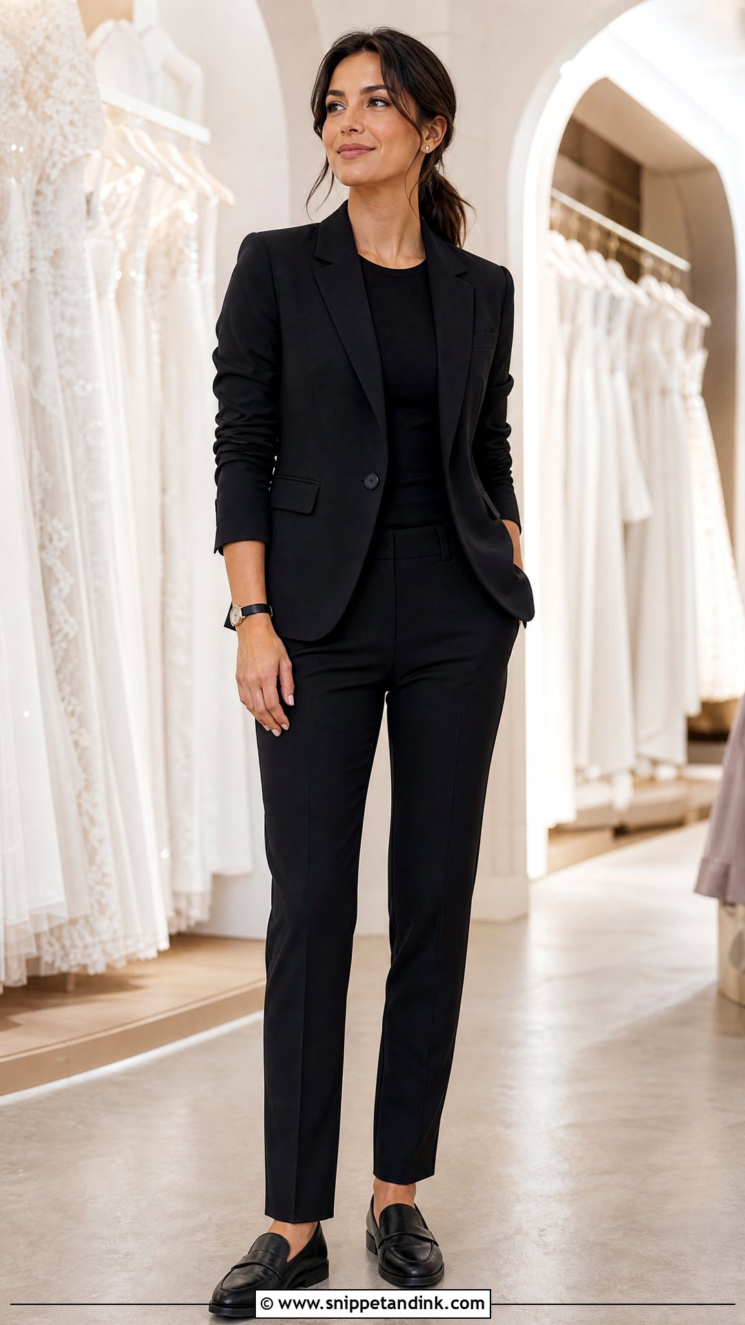 All Black Bridal Stylist Work Outfit - Snippet and Ink - 20 Bridal Stylist Work Outfit Ideas