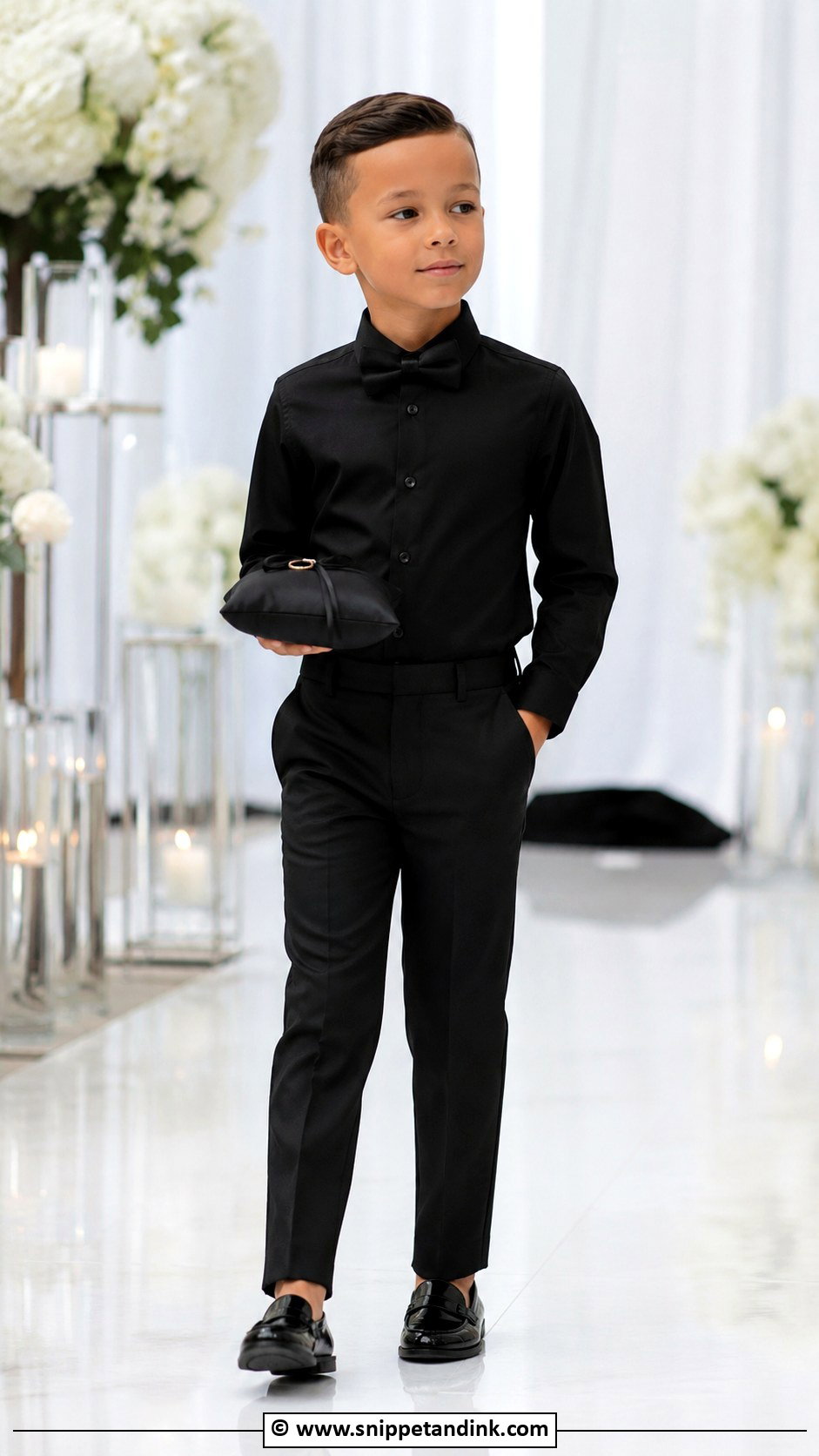 All Black Ring Bearer Outfit - Snippet and Ink - 35 Ring Bearer Outfit Ideas
