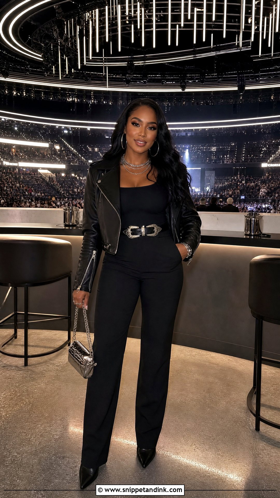 All Black Usher Concert Outfit - Snippet and Ink - 20 Usher Outfit Ideas