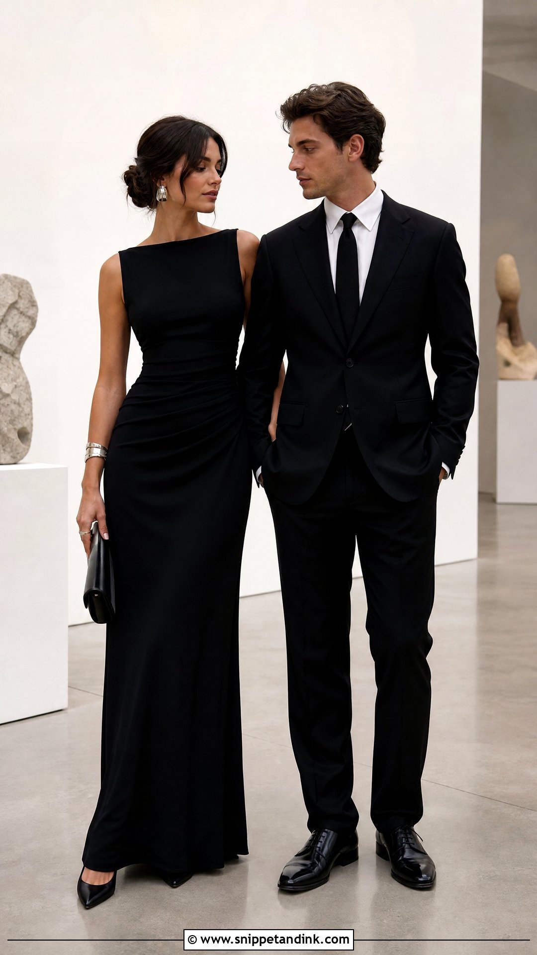 All Black Wedding Attire Card - Snippet and Ink - 20 Wedding Attire Card Ideas