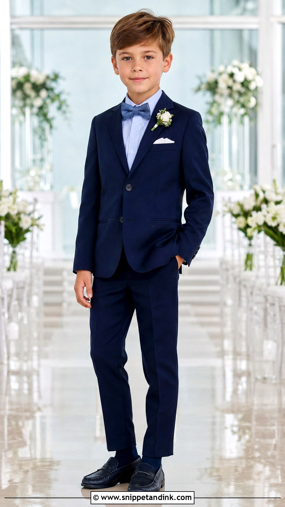 All Blue Ring Bearer Suit - Snippet and Ink - 20 Blue Ring Bearer Outfit Ideas