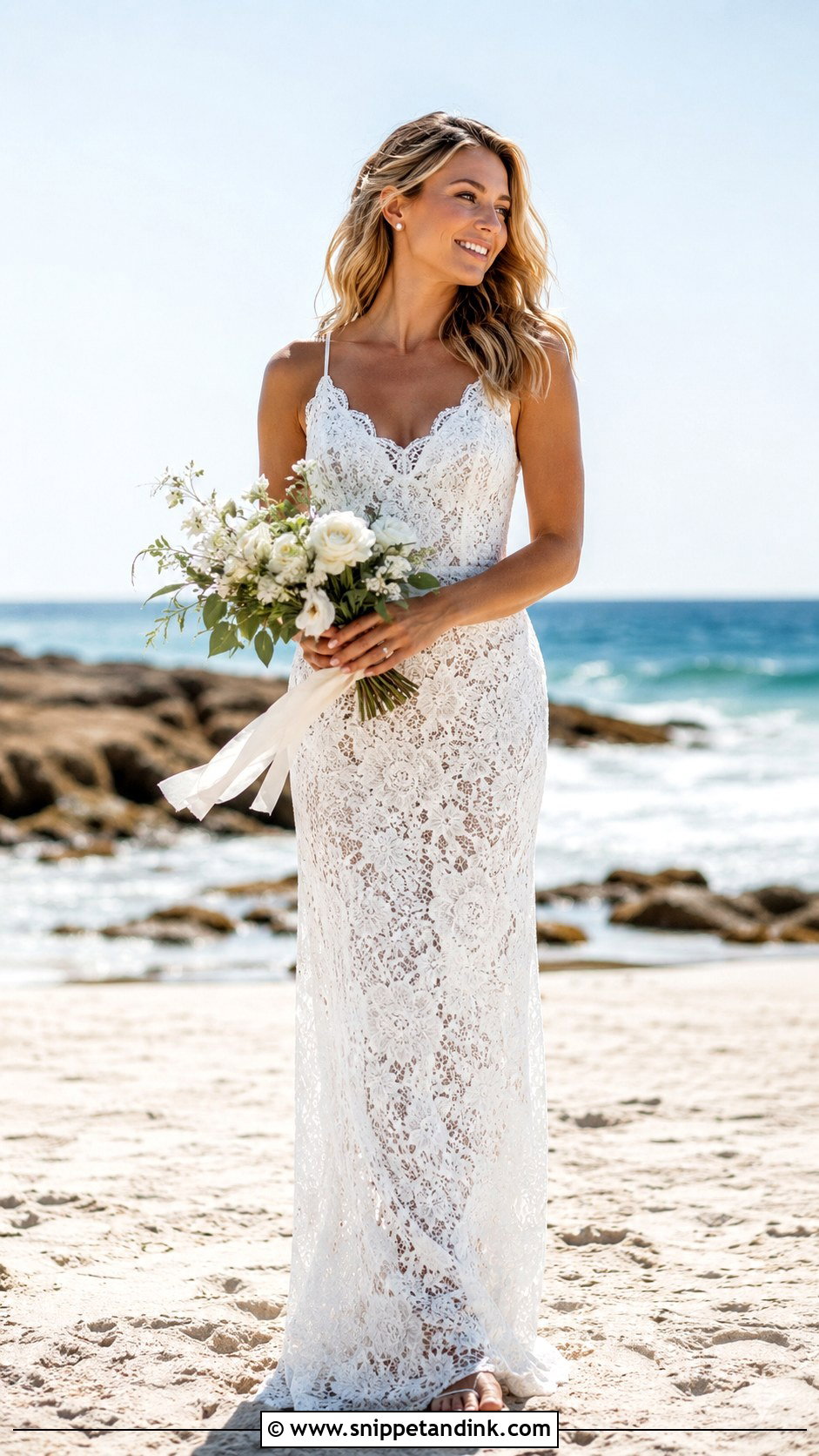 All Lace Beach Wedding Dress - Snippet and Ink - 25 All Lace Wedding Dress Ideas