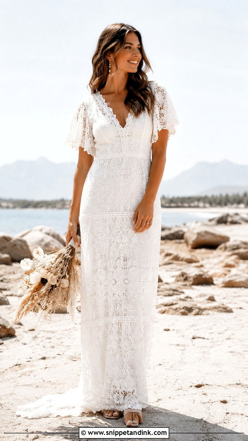 All Lace Boho Wedding Dress - Snippet and Ink - 25 All Lace Wedding Dress Ideas