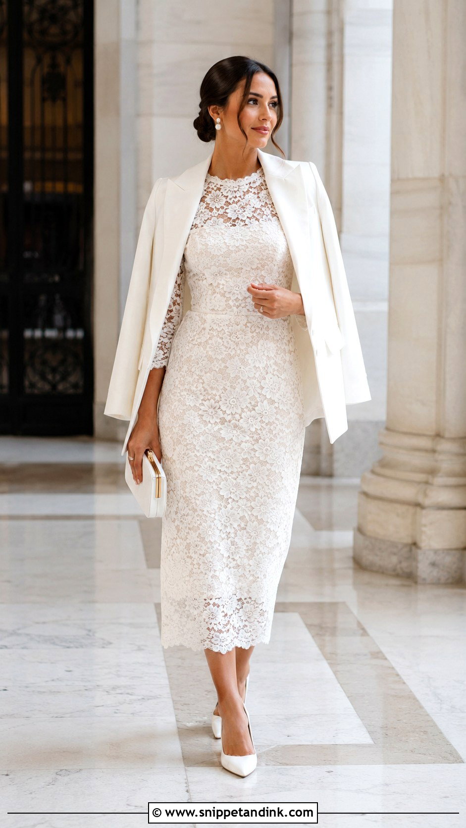 All Lace Courthouse Wedding Dress - Snippet and Ink - 25 All Lace Wedding Dress Ideas