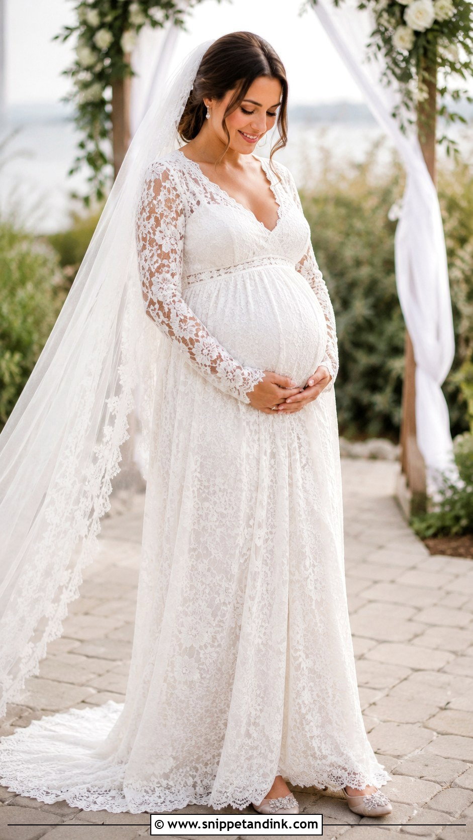 All Lace Maternity Wedding Dress - Snippet and Ink - 25 All Lace Wedding Dress Ideas