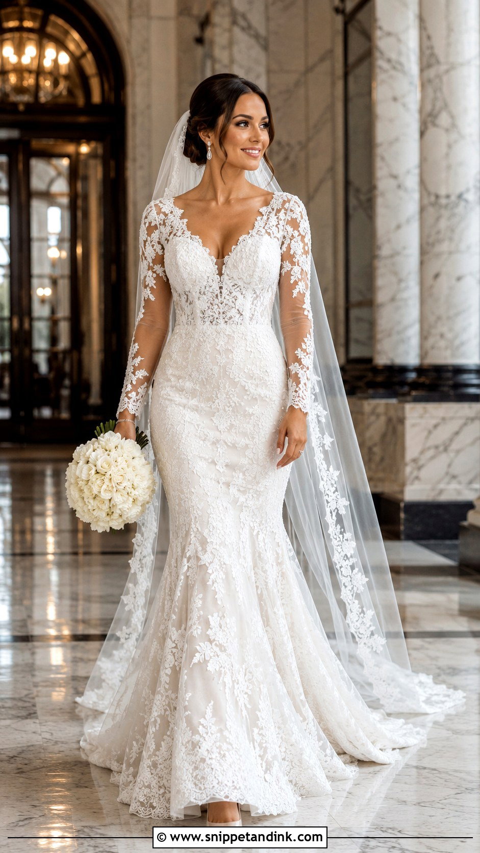 All Lace Mermaid Wedding Dress - Snippet and Ink - 25 All Lace Wedding Dress Ideas