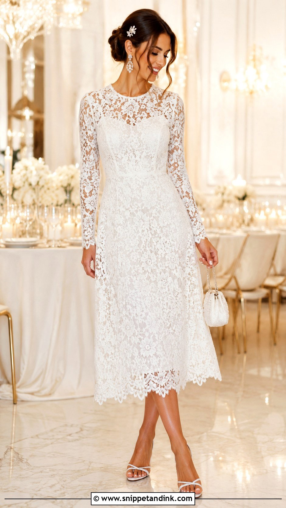 All Lace Reception Wedding Dress - Snippet and Ink - 25 All Lace Wedding Dress Ideas