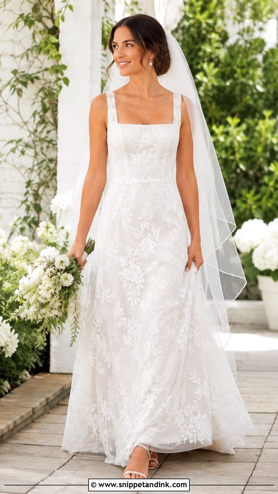 All Who Wander Lace A Line Wedding Dress - Snippet and Ink - 20 All Who Wander Wedding Dress Ideas