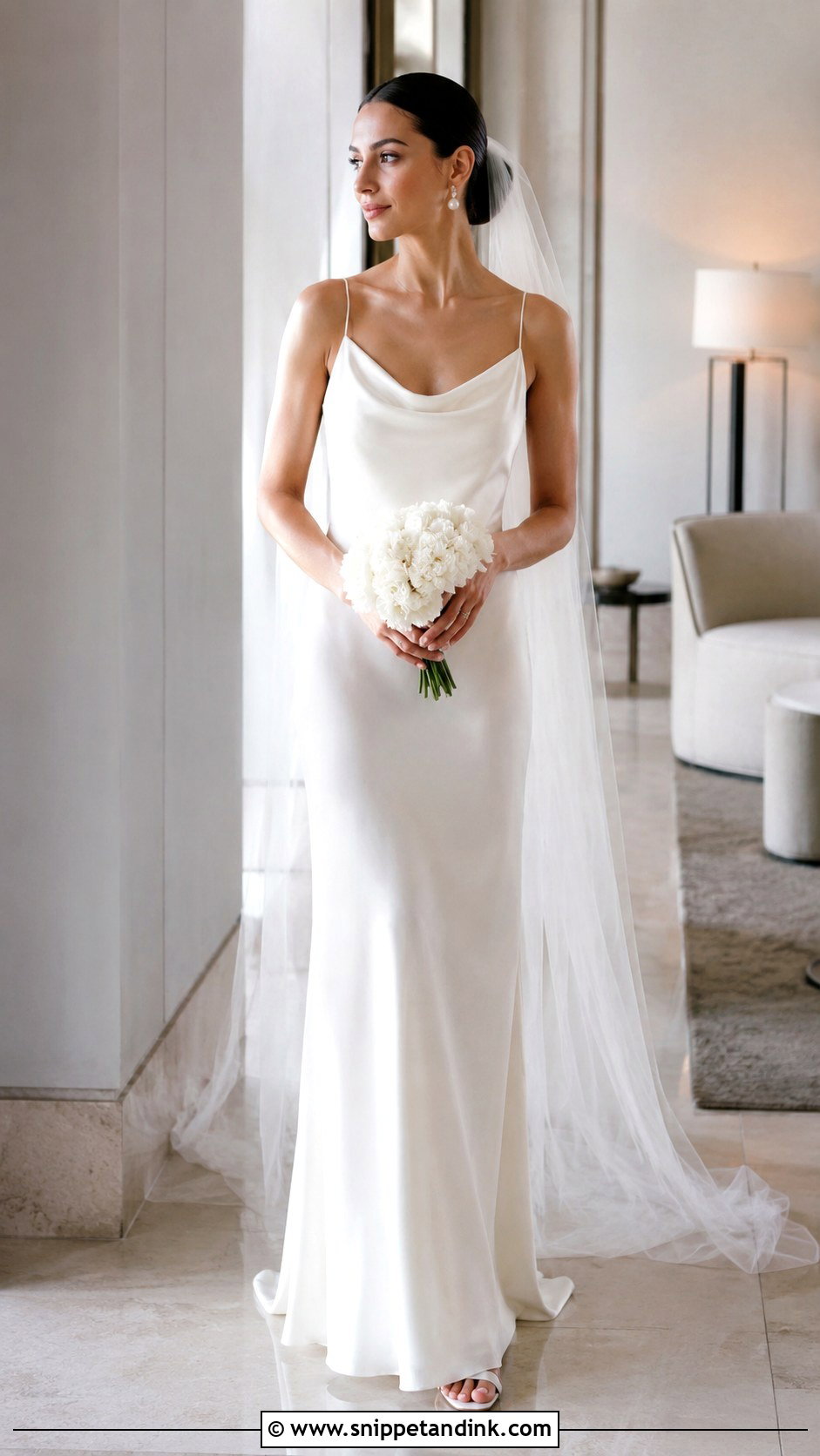 All Who Wander Minimalist Silk Wedding Dress - Snippet and Ink - 20 All Who Wander Wedding Dress Ideas
