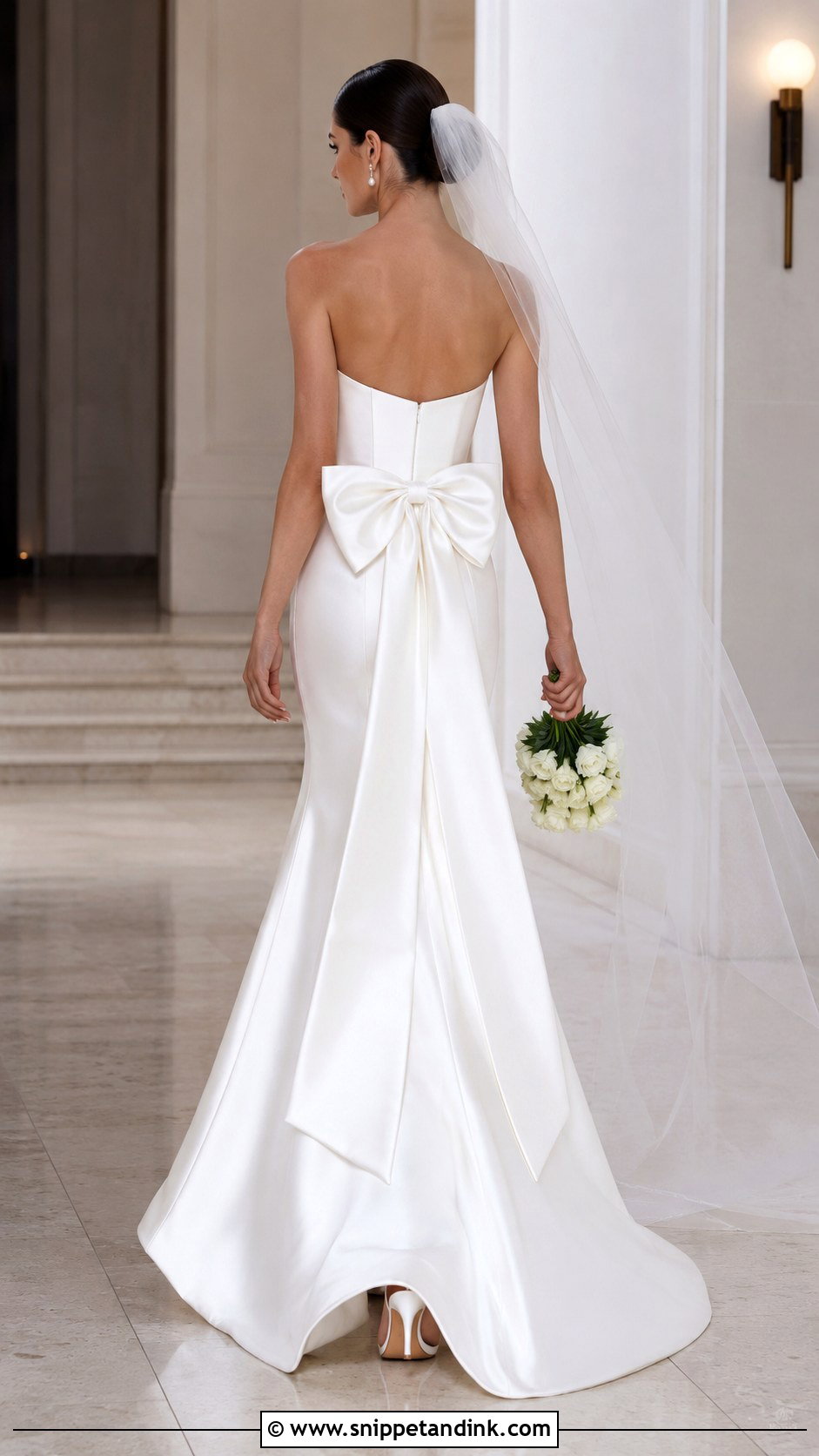 Allure Bow Back Satin Wedding Gown - Snippet and Ink - 20 Allure Bridal Gowns