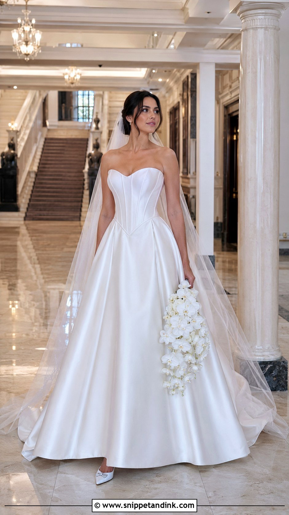Allure Bridal Basque Waist Wedding Dress - Snippet and Ink - 20 Allure Bridal Wedding Dress Ideas