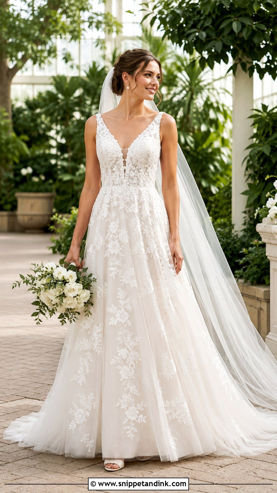 Allure Bridal Floral Lace Wedding Dress - Snippet and Ink - 20 Allure Bridal Wedding Dress Ideas