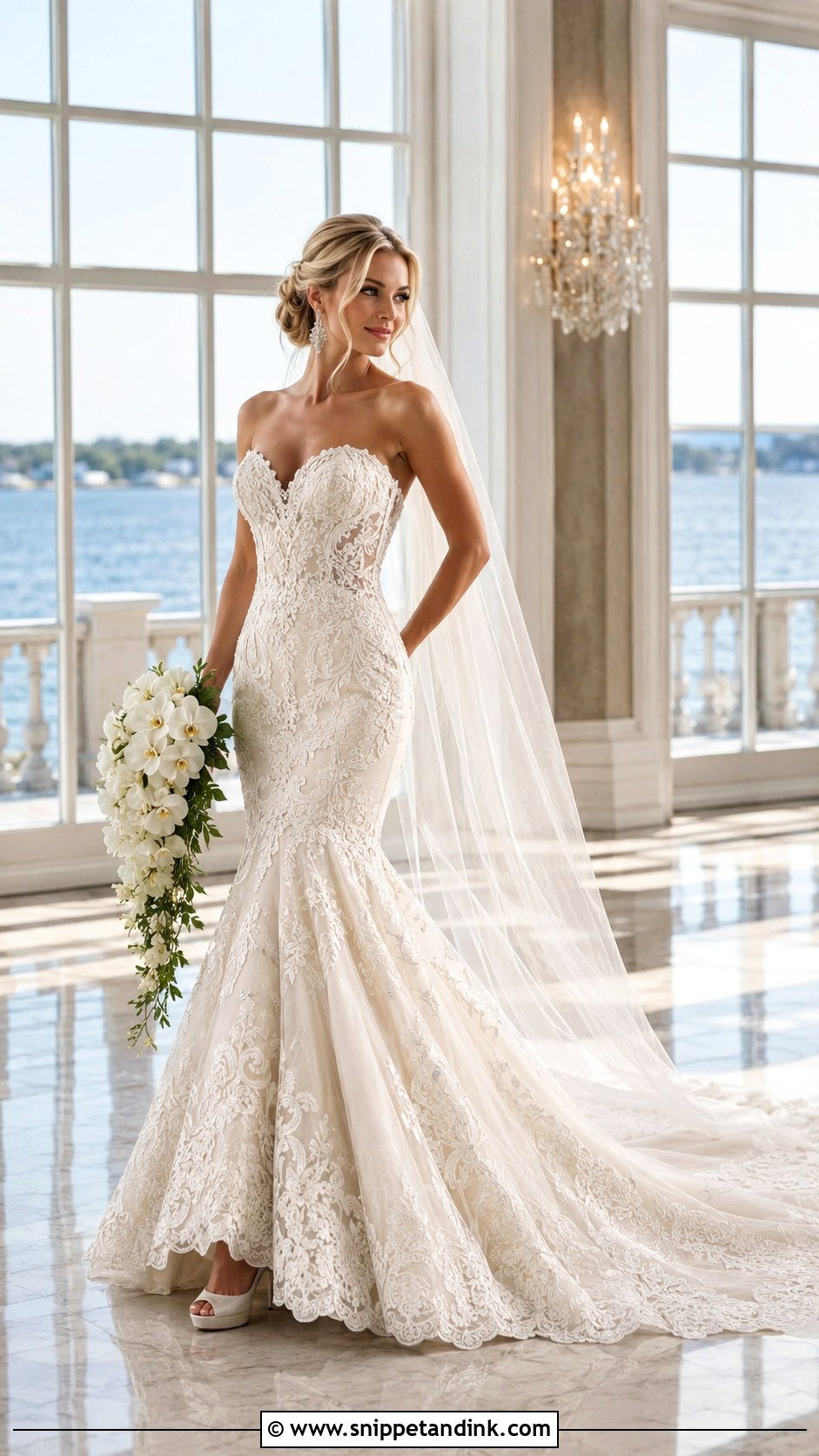 Allure Bridal Mermaid Lace Wedding Dress - Snippet and Ink - 20 Allure Bridal Wedding Dress Ideas