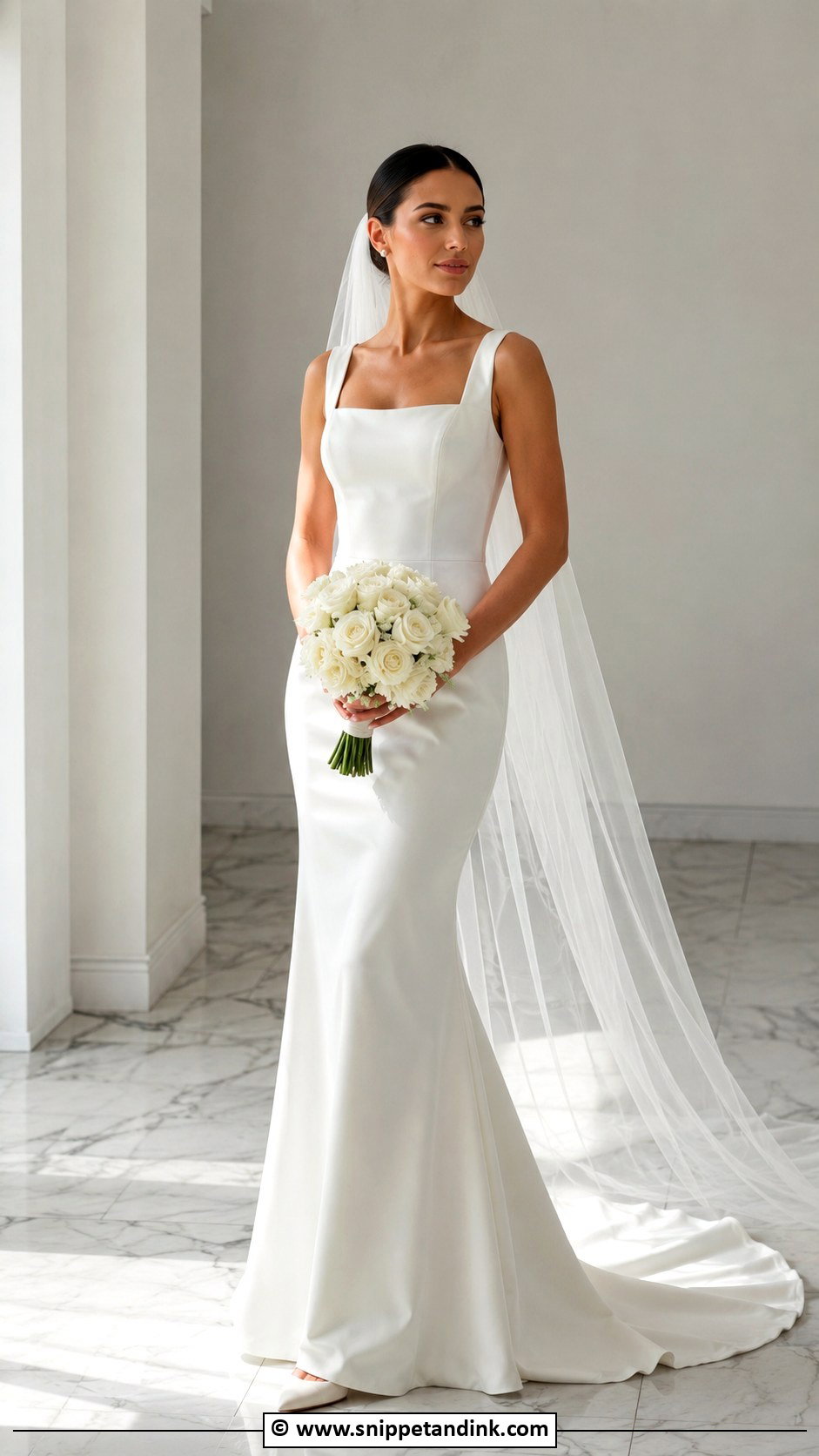 Allure Bridal Minimalist Satin Dress - Snippet and Ink - 25 Allure Bridal Ideas