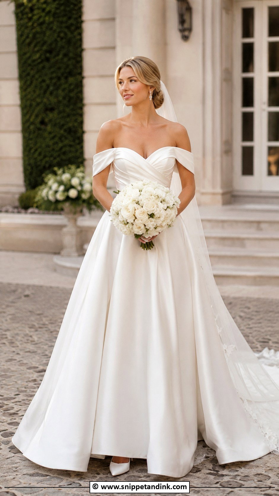 Allure Bridal Off Shoulder Gown - Snippet and Ink - 25 Allure Bridal Ideas