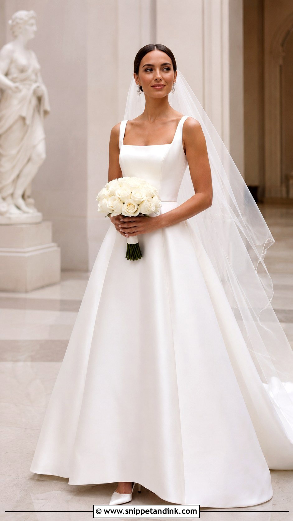 Allure Bridal Satin A Line Wedding Dress - Snippet and Ink - 20 Allure Bridal Wedding Dress Ideas