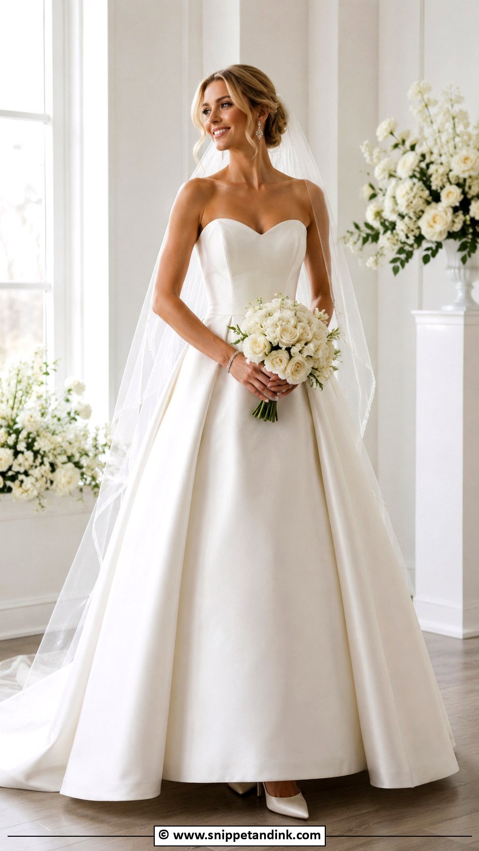 Allure Bridal Strapless Wedding Dress - Snippet and Ink - 25 Allure Bridal Ideas