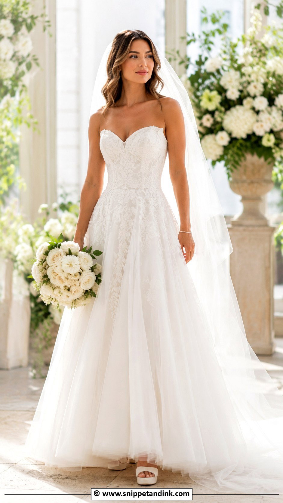 Allure Bridal Sweetheart Neckline Dress - Snippet and Ink - 25 Allure Bridal Ideas