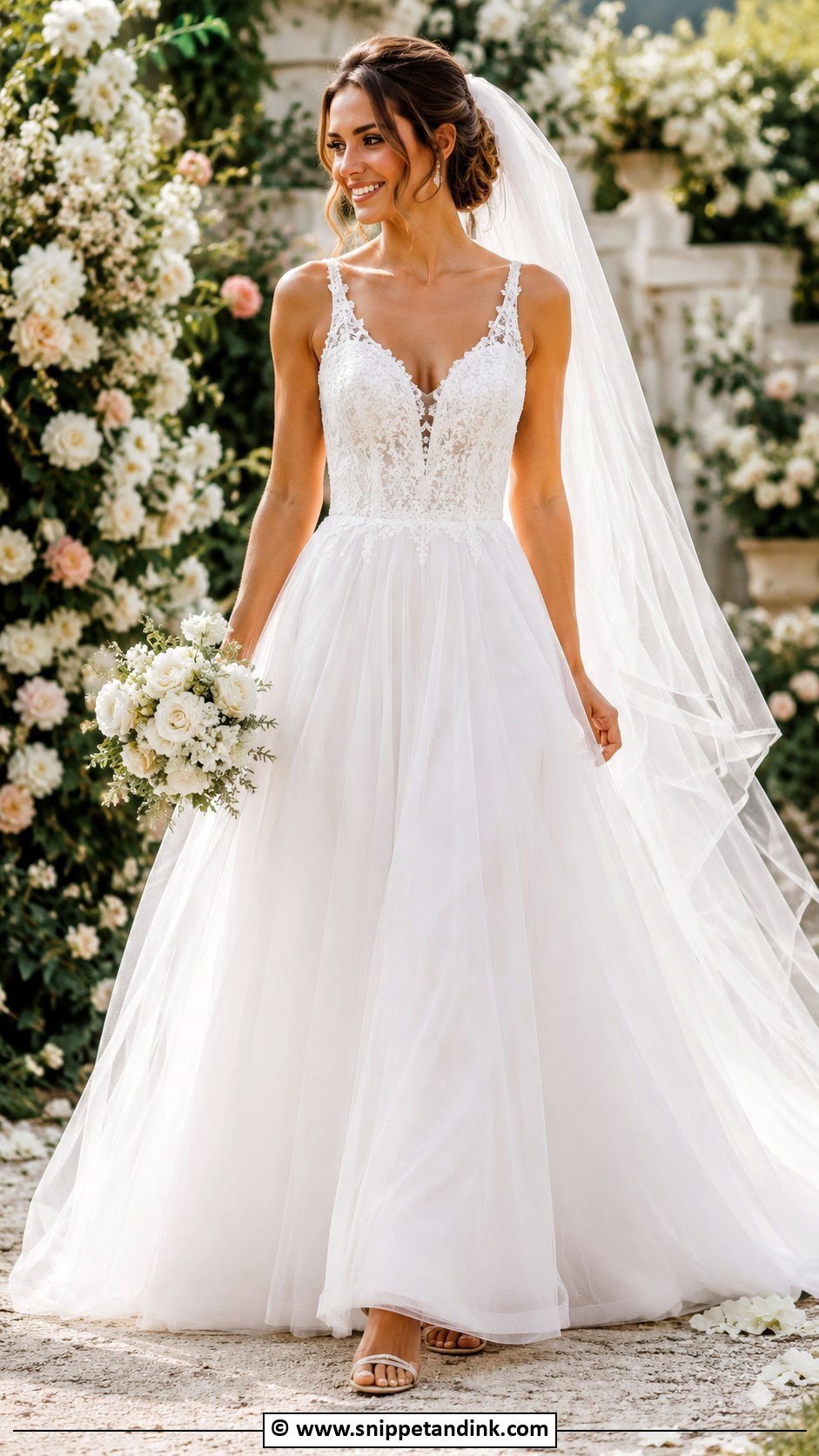 Allure Bridal Tulle Skirt Dress - Snippet and Ink - 25 Allure Bridal Ideas