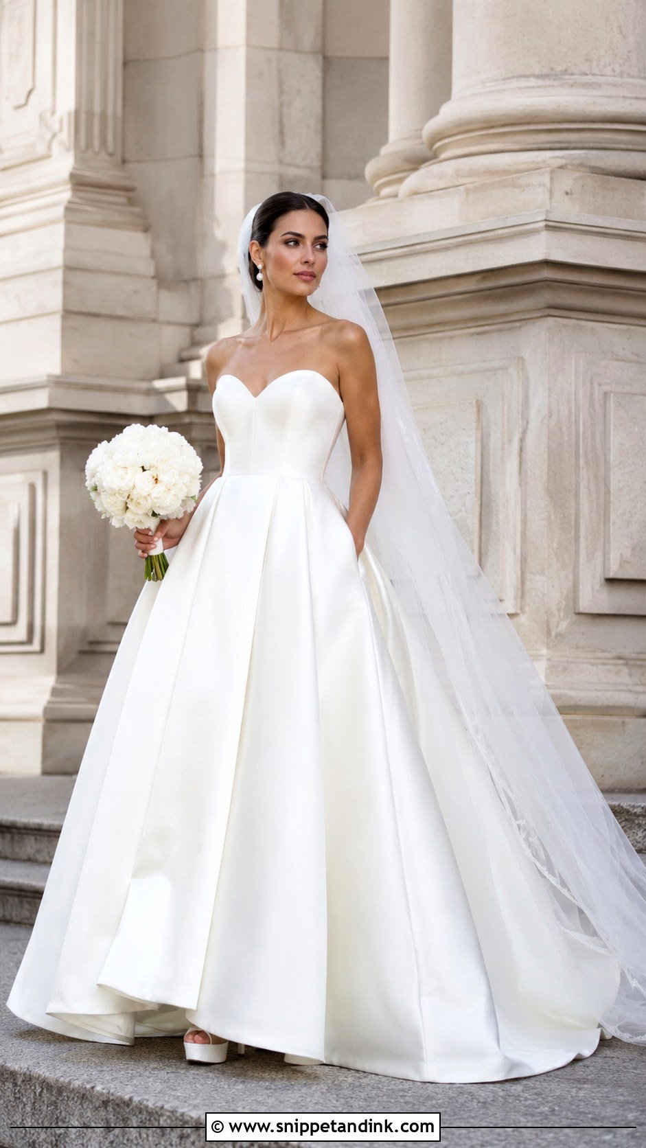 Alonuko Classic Mikado Ball Gown - Snippet and Ink - 20 Alunoku Bridal Ideas