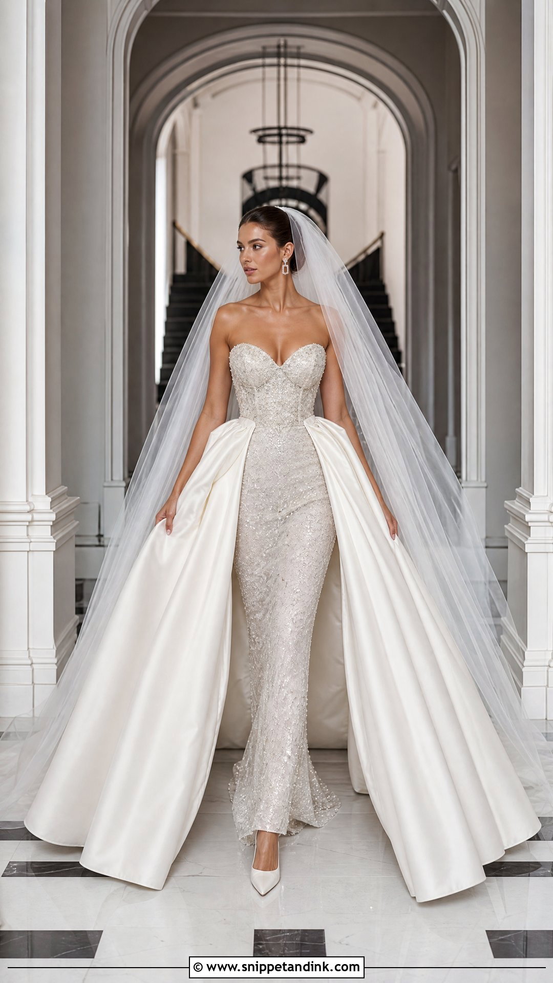 Alonuko Overskirt Wedding Gown - Snippet and Ink - 25 Alonuko Wedding Gowns