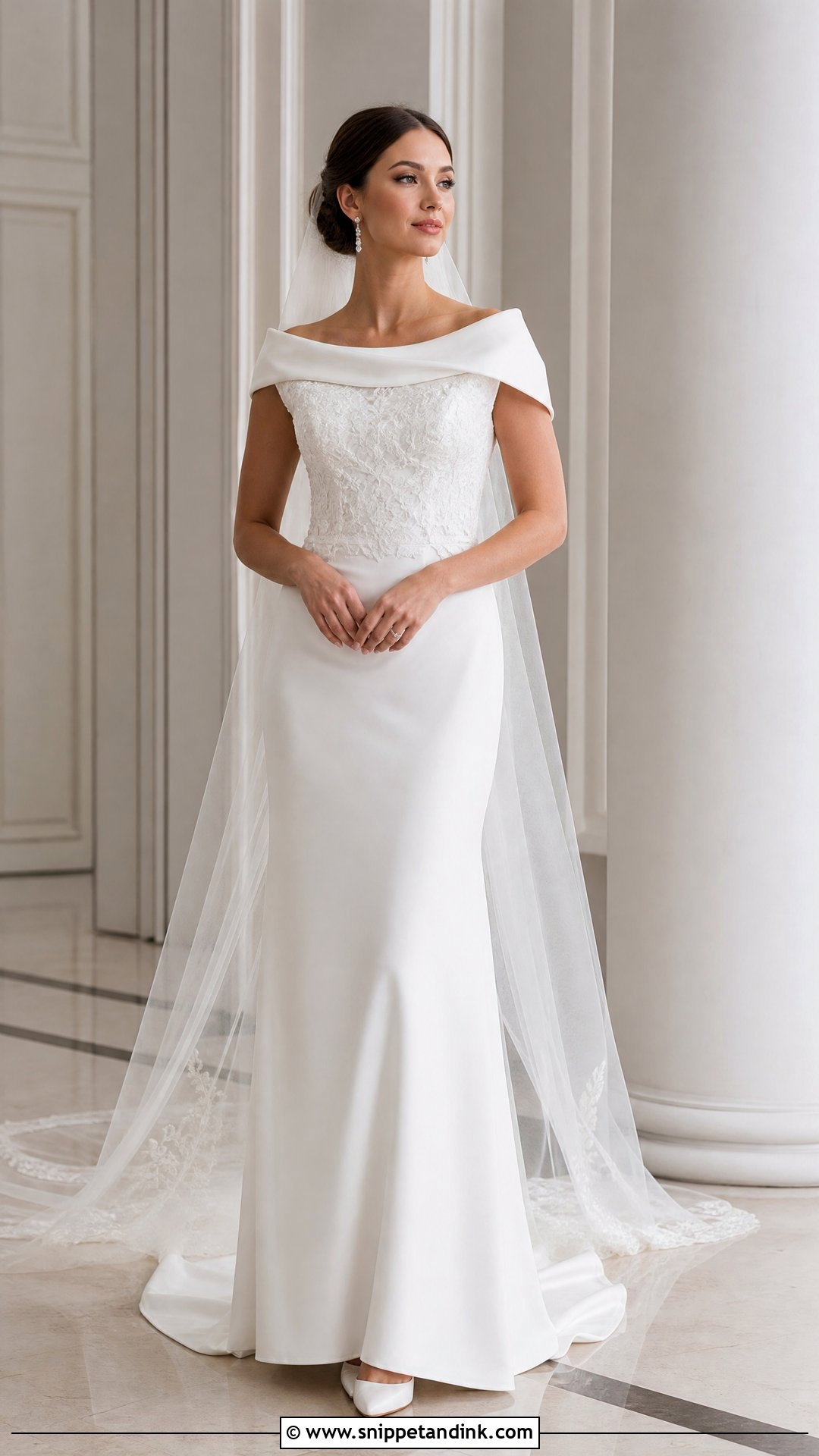 Alonuko Portrait Neckline Wedding Gown - Snippet and Ink - 25 Alonuko Wedding Gowns