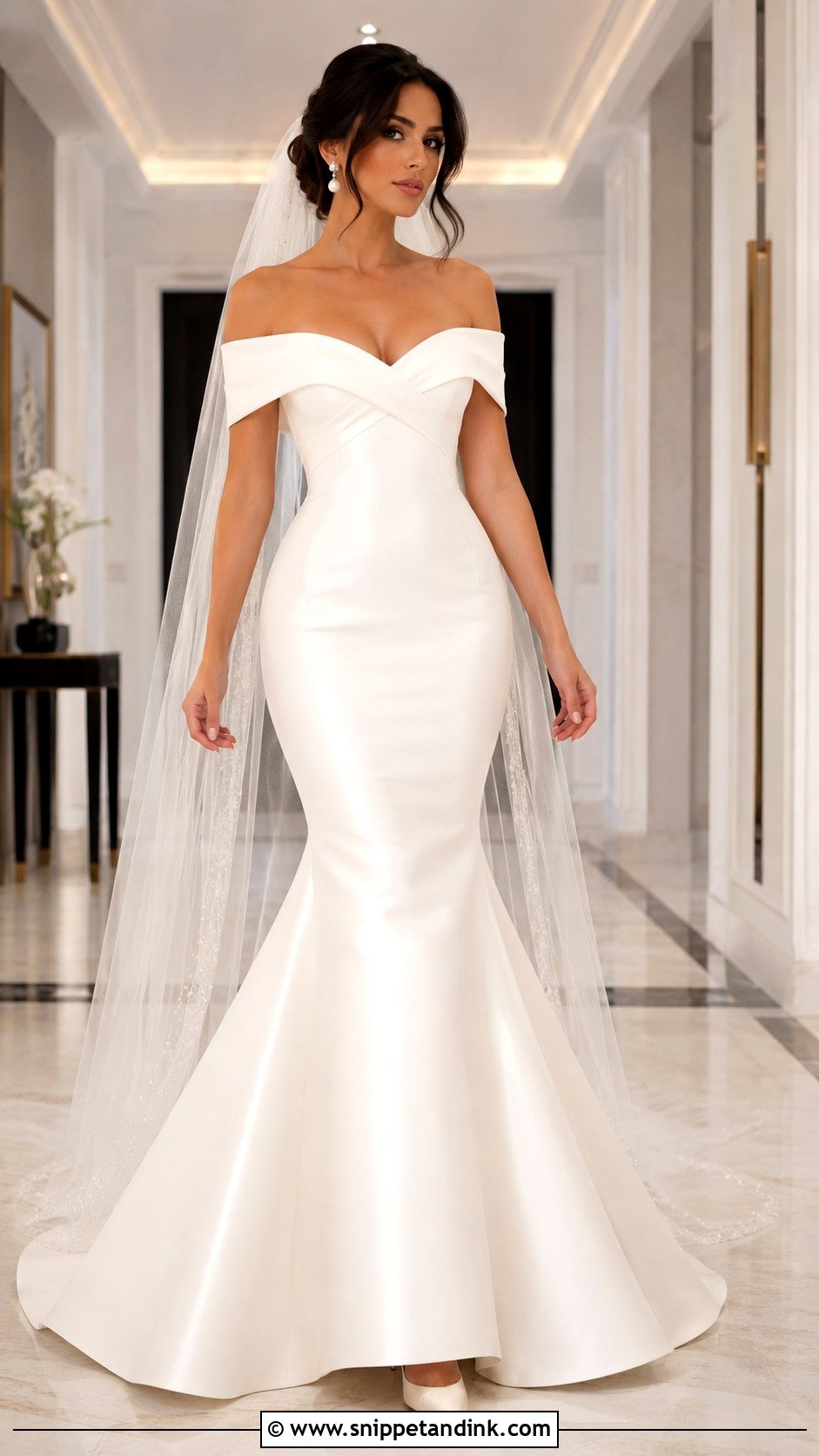 Alonuko Satin Mermaid Wedding Dress - Snippet and Ink - 20 Alunoku Bridal Ideas