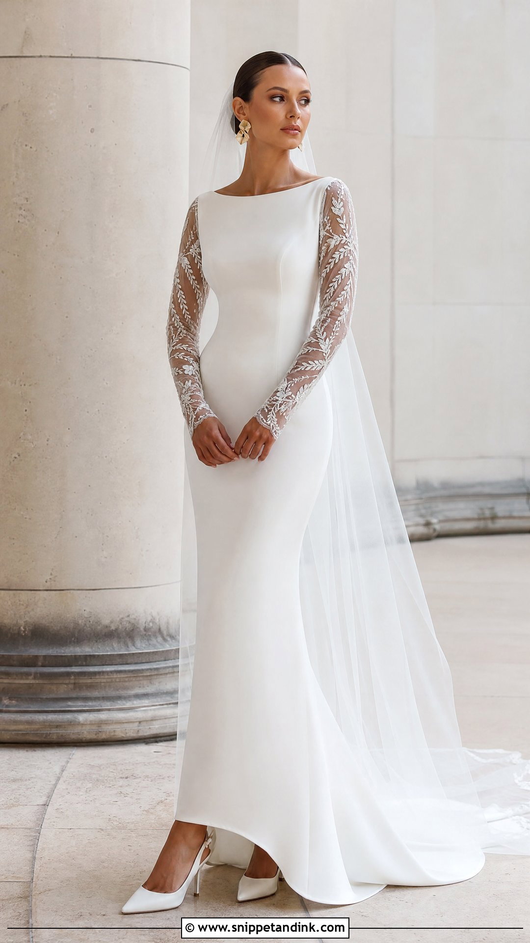 Alonuko Sheath Wedding Gown - Snippet and Ink - 25 Alonuko Wedding Gowns