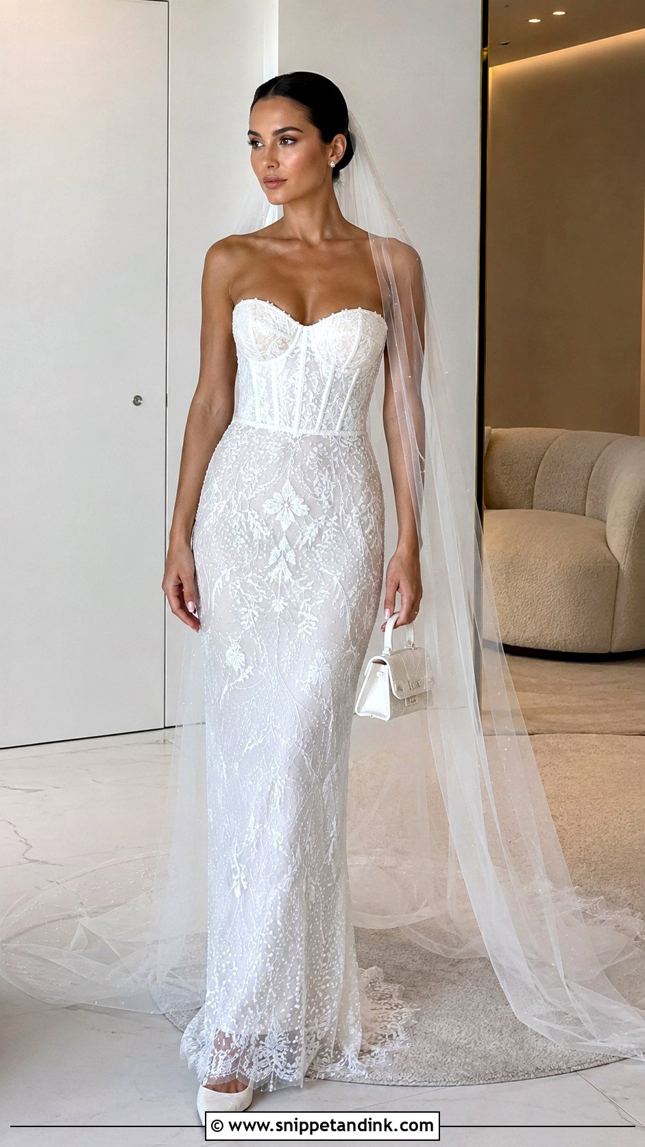 Alonuko Strapless Corset Wedding Dress - Snippet and Ink - 20 Alunoku Bridal Ideas