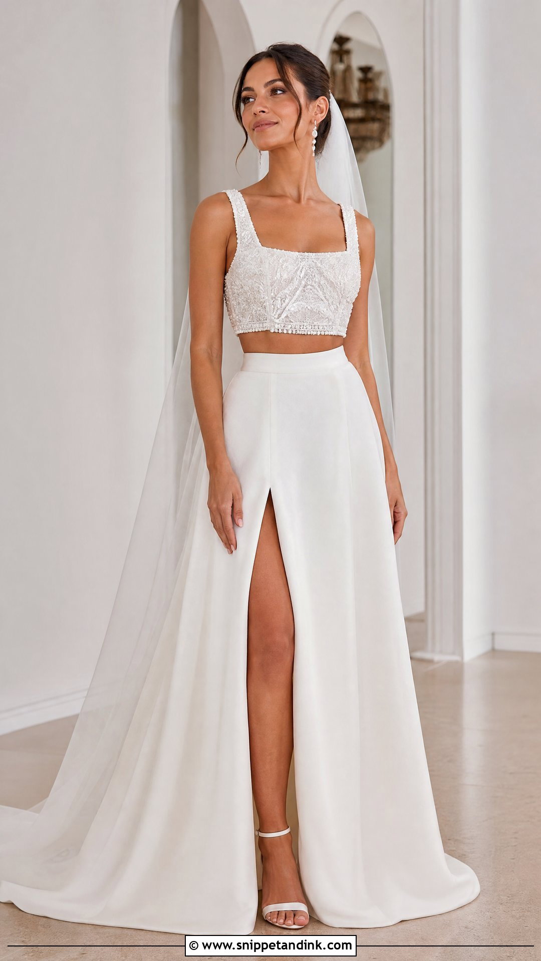Alonuko Two Piece Wedding Gown - Snippet and Ink - 25 Alonuko Wedding Gowns