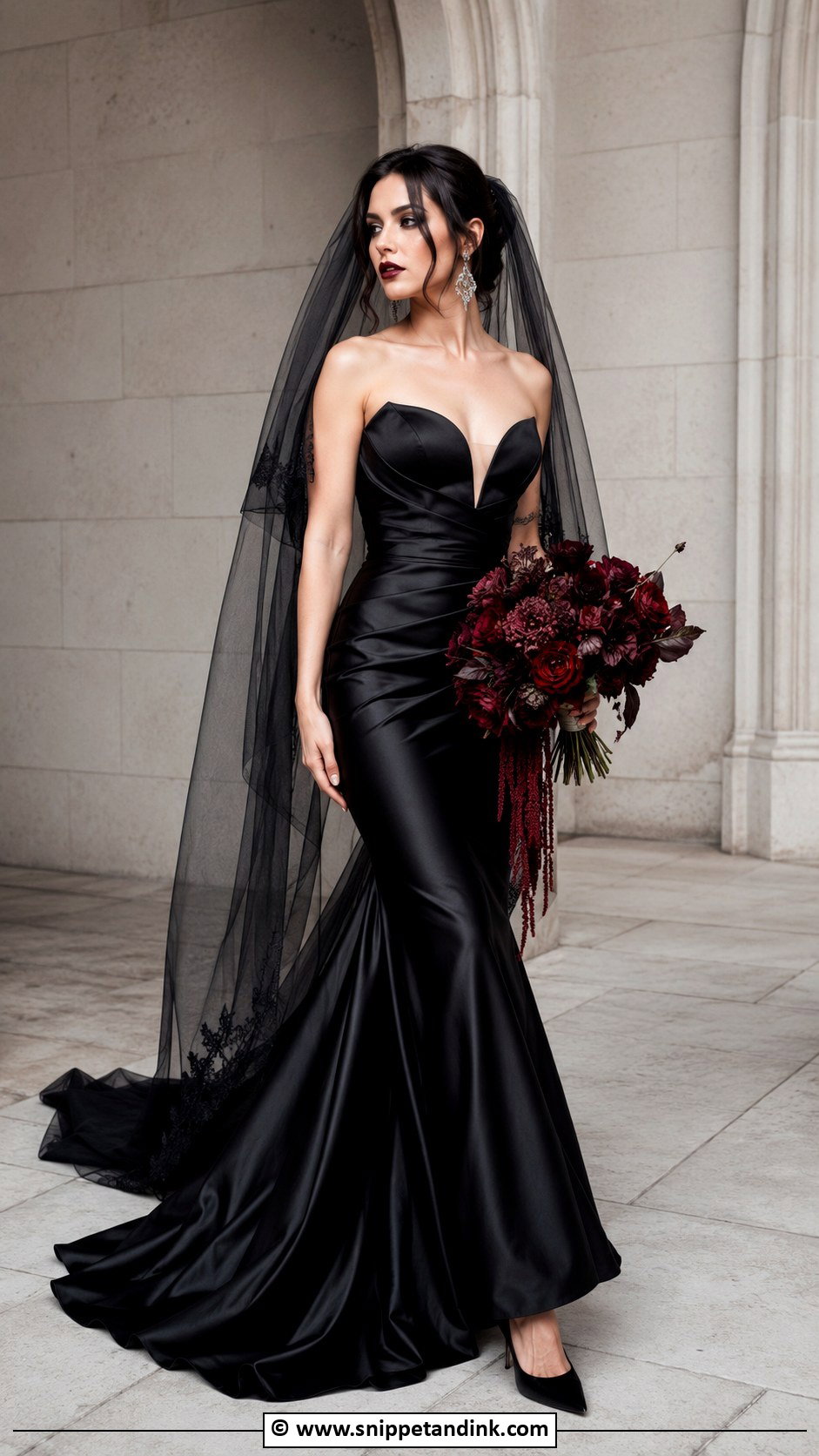 Alt Bride Black Wedding Dress - Snippet and Ink - 30 Alt Bride Ideas