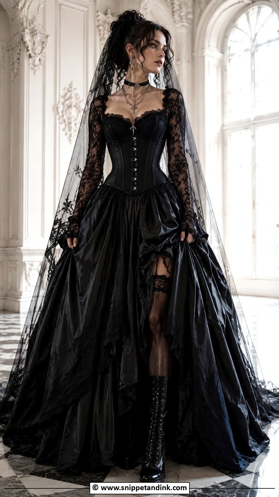 Alt Bride Gothic Wedding Dress - Snippet and Ink - 30 Alt Bride Ideas