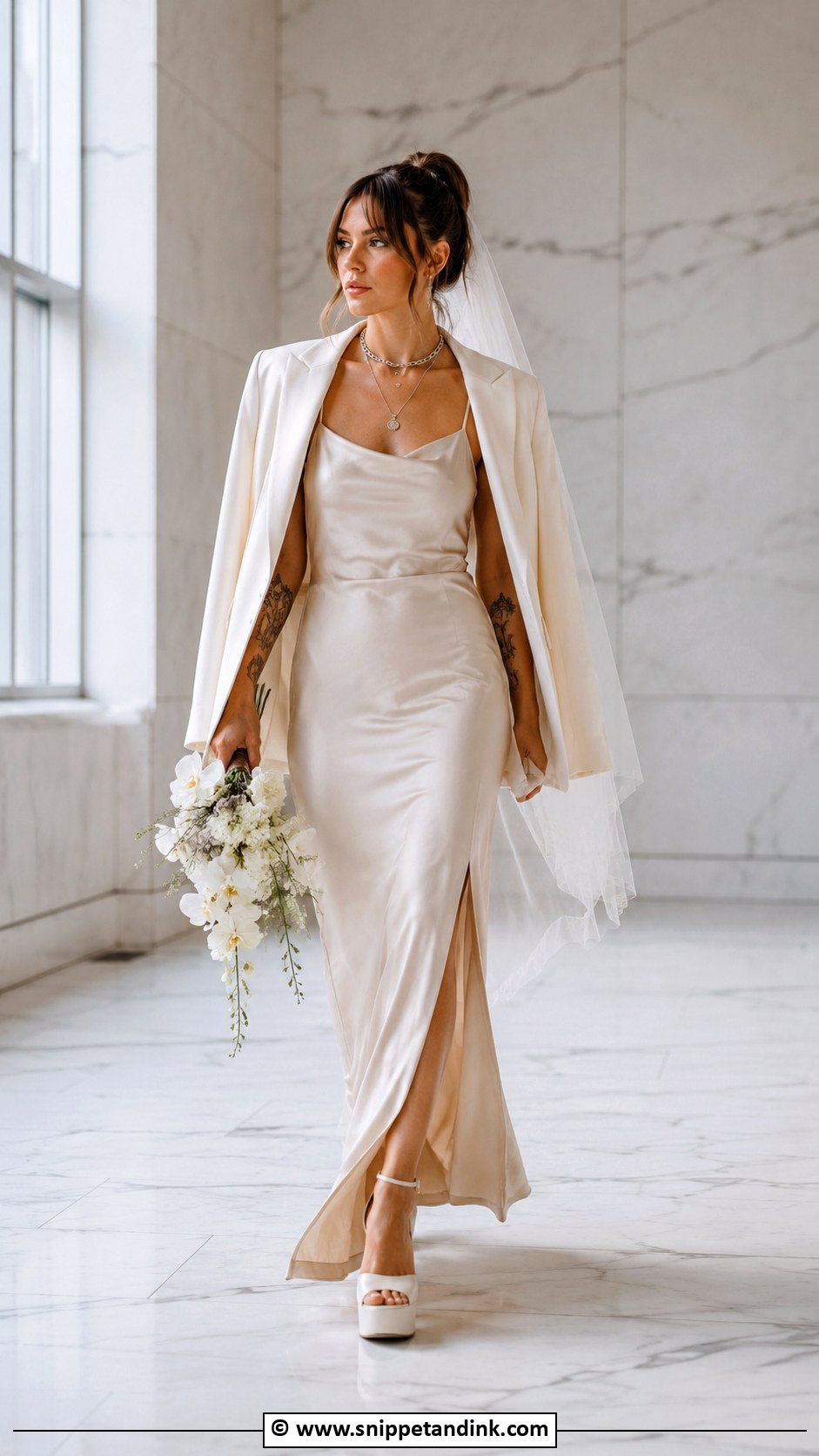 Alt Bride Slip Dress - Snippet and Ink - 30 Alt Bride Ideas
