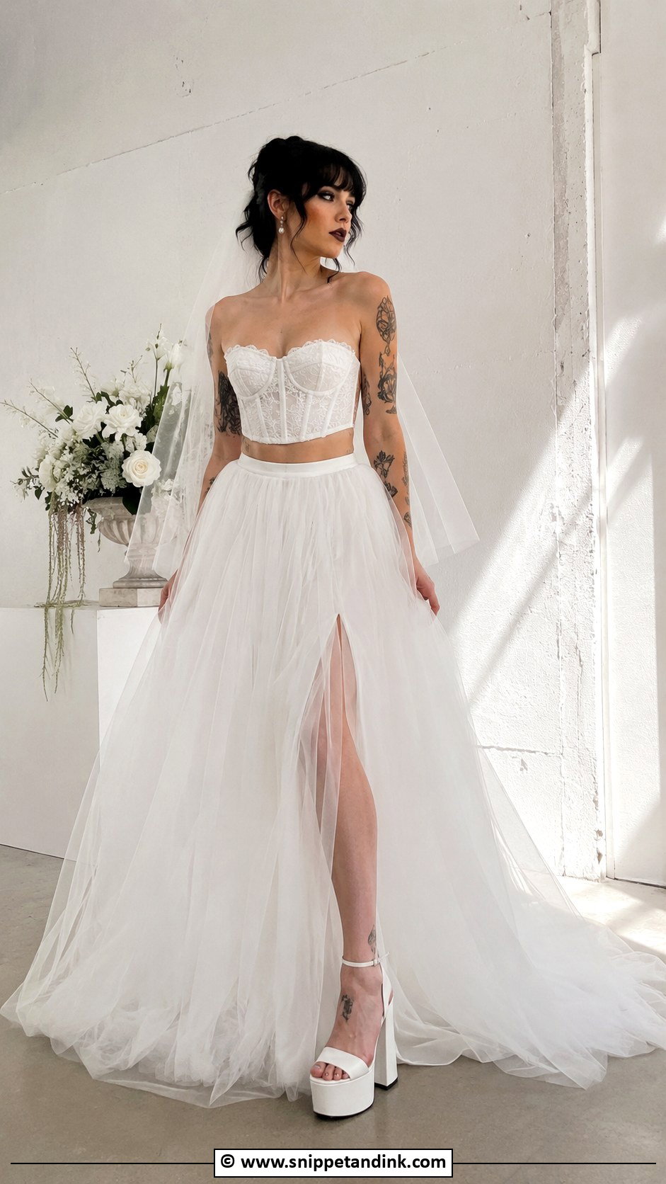 Alt Bride Two Piece Set - Snippet and Ink - 30 Alt Bride Ideas