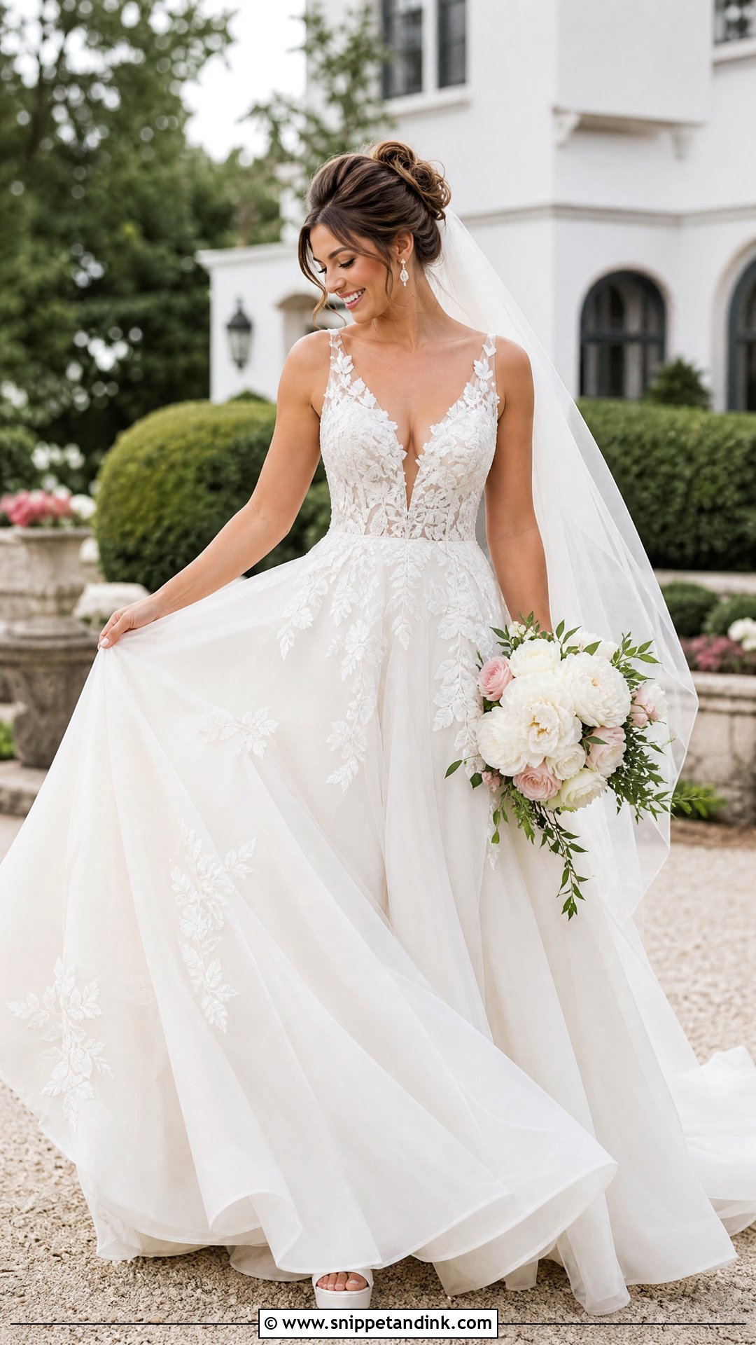 Alvarez Organza Lace Ball Gown - Snippet and Ink - 20 Sottero and Midgley Wedding Dresses